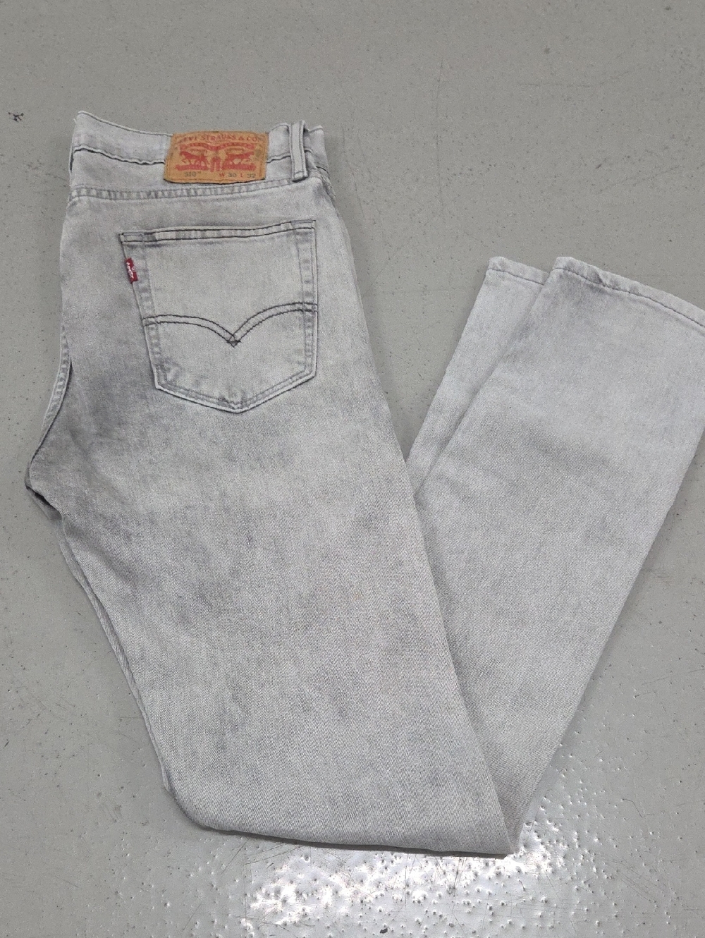 Levi's Men's Skinny Jeans - Light Grey Wash